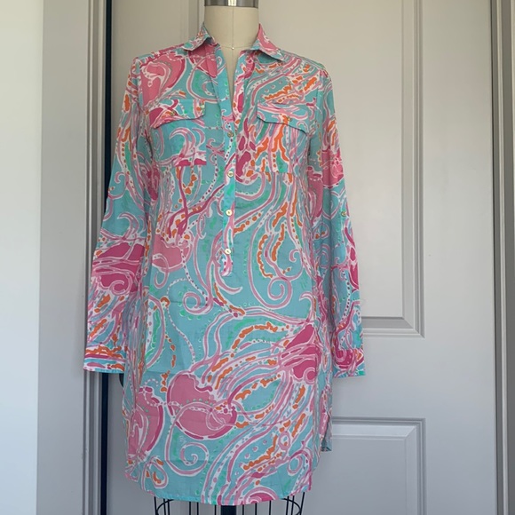 Lilly Pulitzer Captiva tunic Jellies be Jammin - Picture 1 of 12